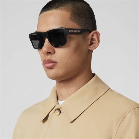 burberry black preppy sunglasses|men's black Burberry shades.